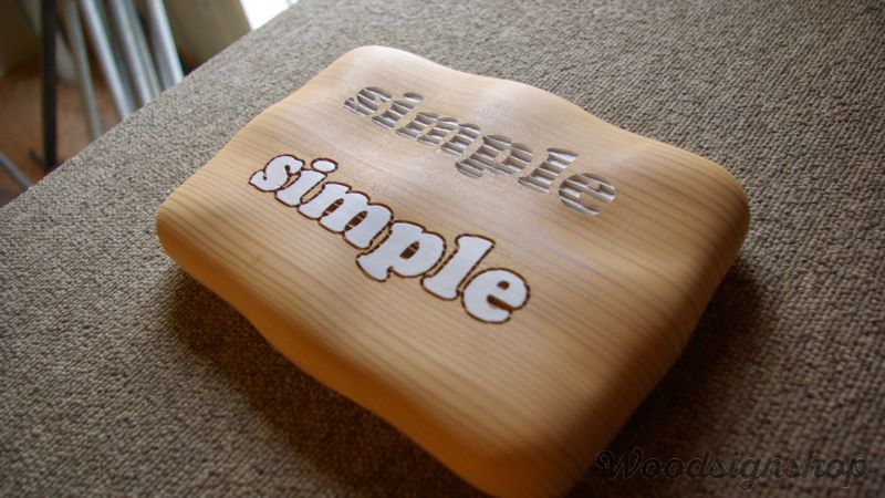 シンプルタイプ木製看板